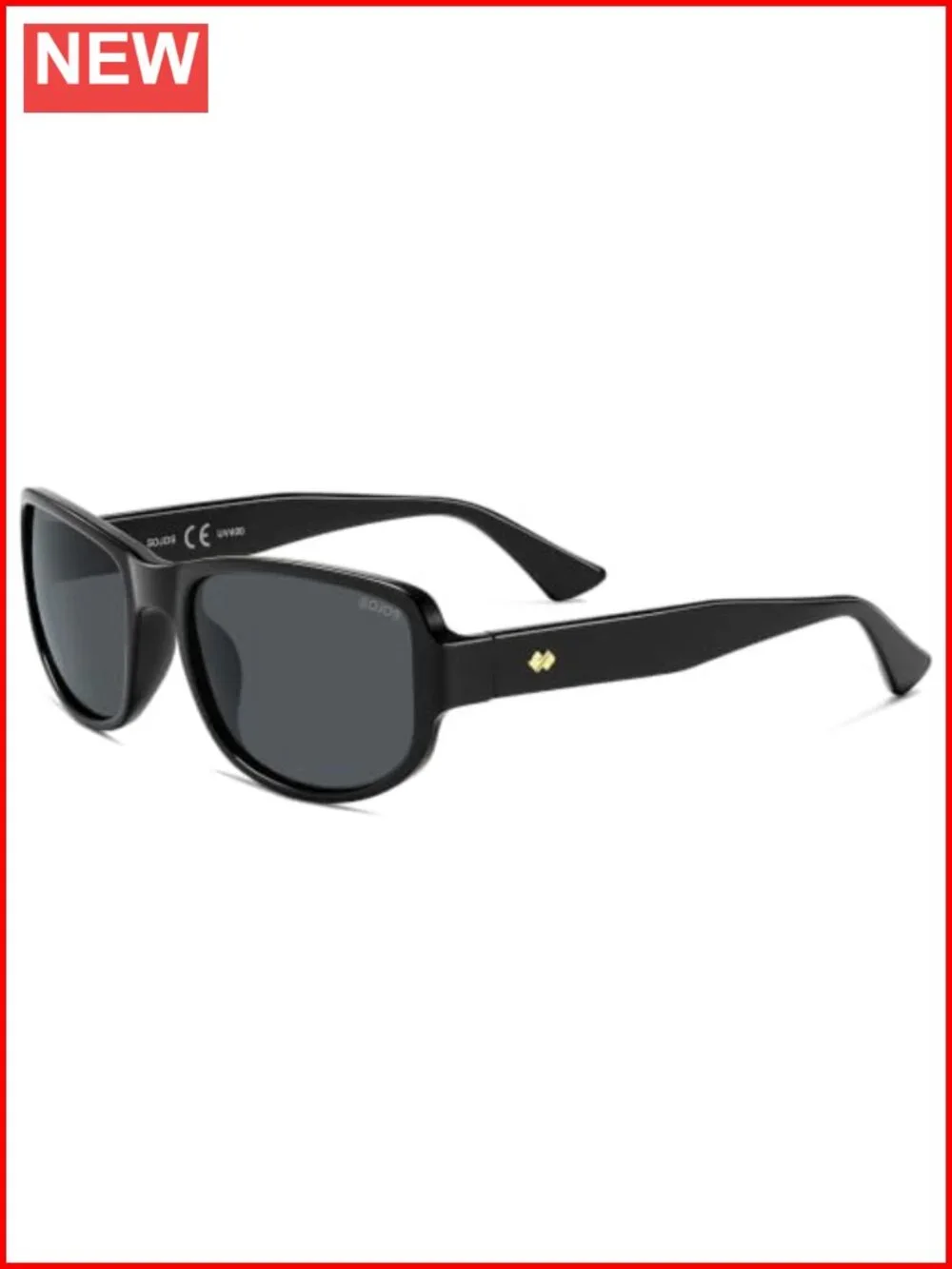 Retro Oversized Polarized Wrap Sunglasses UV400 Protection